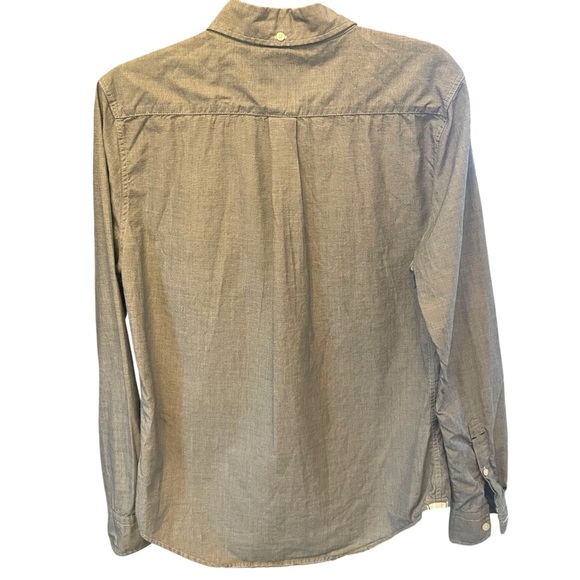 Levi's Slim Fit Gray Casual Button Down Shirt Soft Cotton Blend - Picture 2 of 5